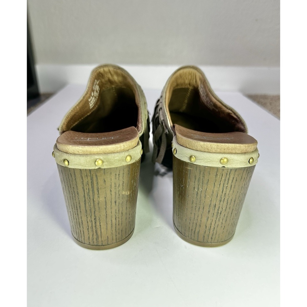 Dansko Deni Fringe Mule Clogs Women's US Size 9 / EU40 Suede Leather Shoes Gray - Picture 6 of 9